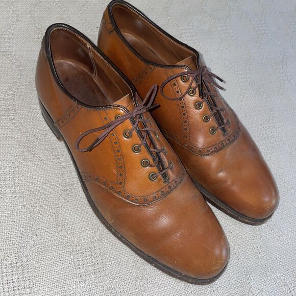 Alden Men’s Saddle Oxfords Size 10 A/C Brown Leather Going Out Party Business main image 6